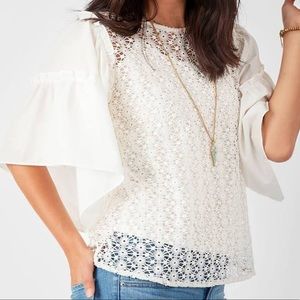 Stella&dot Gertie Top.  White.  S.